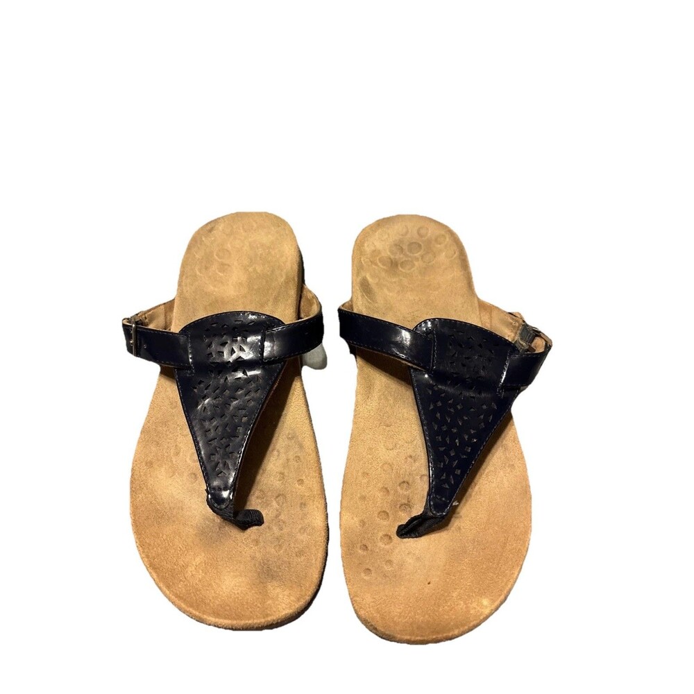 VIONIC TROPEZ T StrapThong Slip On Adjustable Size 8 Sandals ORTHOTIC